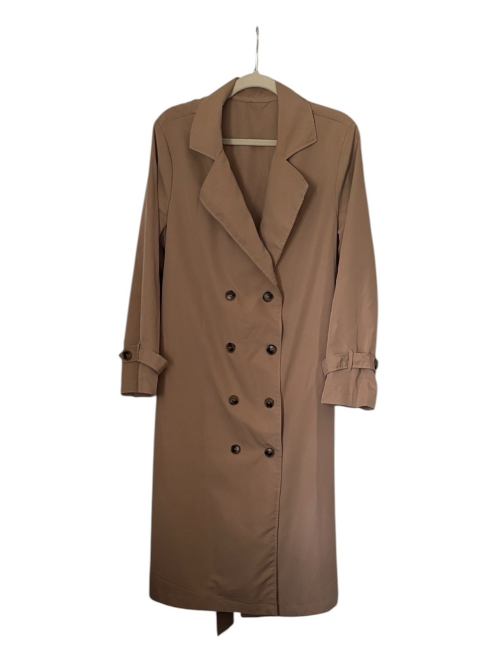 SHEIN Curve Medium Brown Raincoat